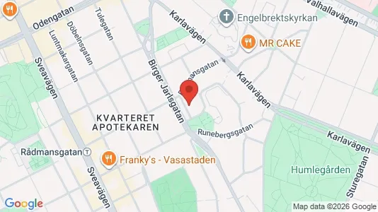 Apartments for rent i Östermalm - kort over placeringen