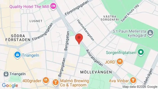 Apartments for rent i Malmö City - kort over placeringen