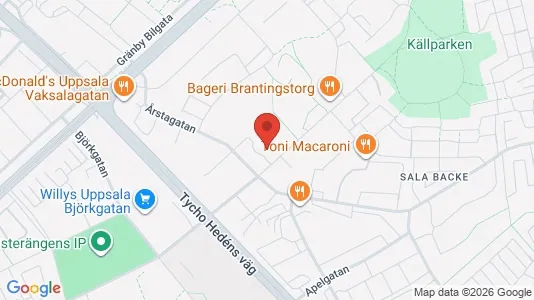 Apartments for rent i Uppsala - kort over placeringen