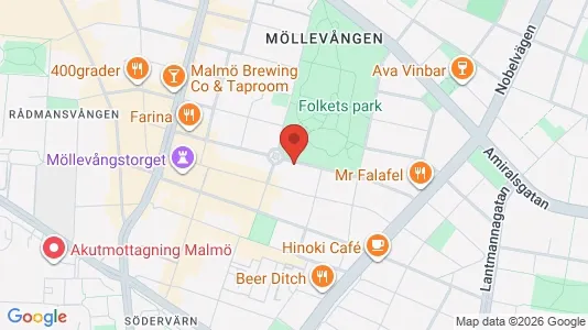 Apartments for rent i Malmö City - kort over placeringen