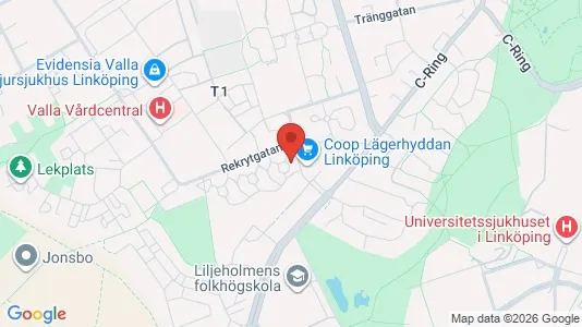 Apartments for rent i Linköping - kort over placeringen