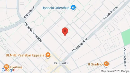 Apartments for rent i Uppsala - kort over placeringen