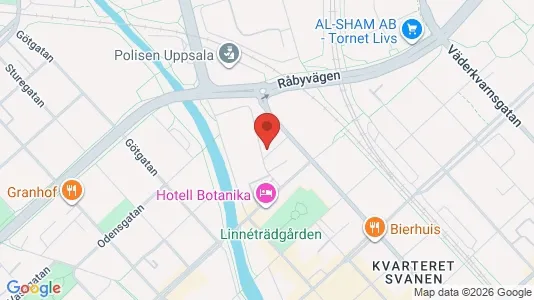 Apartments for rent i Uppsala - kort over placeringen