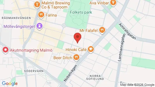 Apartments for rent i Malmö City - kort over placeringen