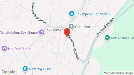 Apartments for rent i Gothenburg East - kort over placeringen