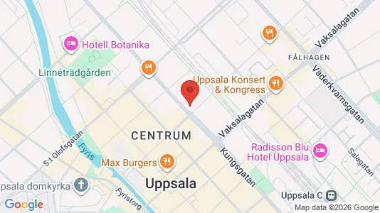 Apartments for rent i Uppsala - kort over placeringen