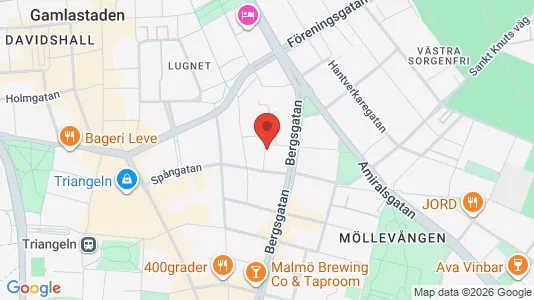 Apartments for rent i Malmö City - kort over placeringen