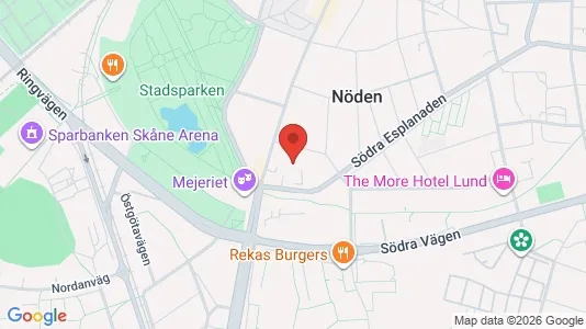 Apartments for rent i Lund - kort over placeringen