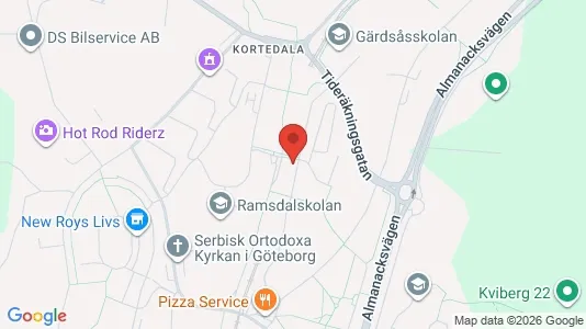 Apartments for rent i Gothenburg East - kort over placeringen