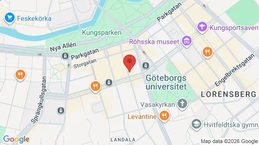 Apartments for rent i Gothenburg City Centre - kort over placeringen