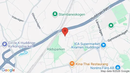 Apartments for rent i Huddinge - kort over placeringen