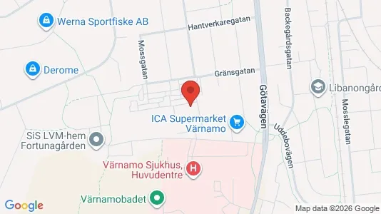 Apartments for rent i Värnamo - kort over placeringen