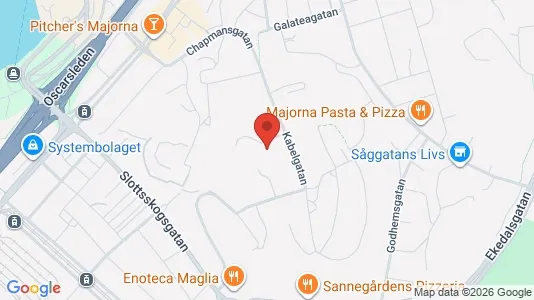 Apartments for rent i Majorna-Linné - kort over placeringen