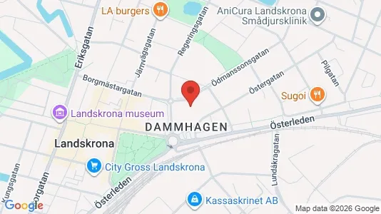 Apartments for rent i Landskrona - kort over placeringen