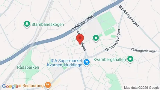 Apartments for rent i Huddinge - kort over placeringen