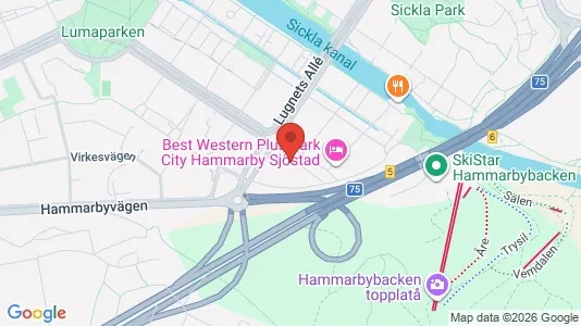 Apartments for rent i Hammarbyhamnen - kort over placeringen