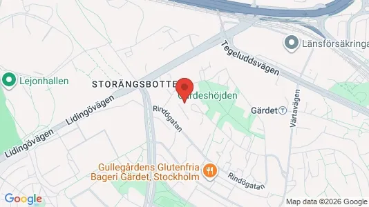 Apartments for rent i Gärdet/Djurgården - kort over placeringen