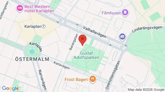 Apartments for rent i Gärdet/Djurgården - kort over placeringen