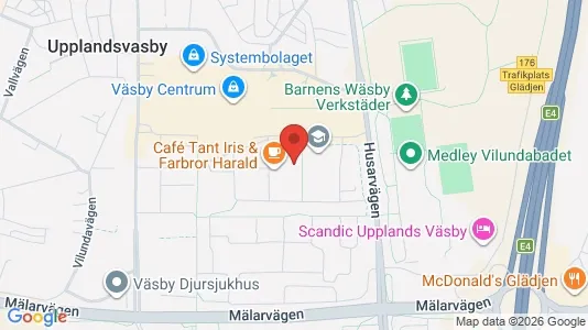 Apartments for rent i Upplands Väsby - kort over placeringen