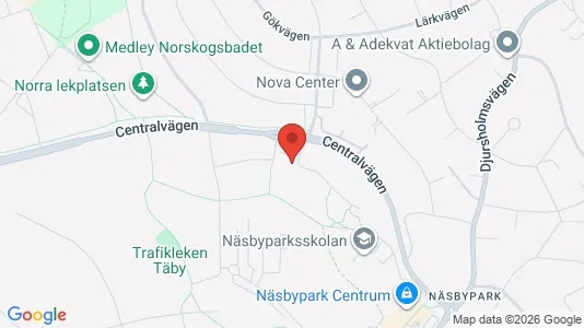 Apartments for rent i Täby - kort over placeringen