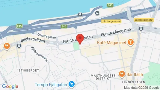 Apartments for rent i Gothenburg City Centre - kort over placeringen
