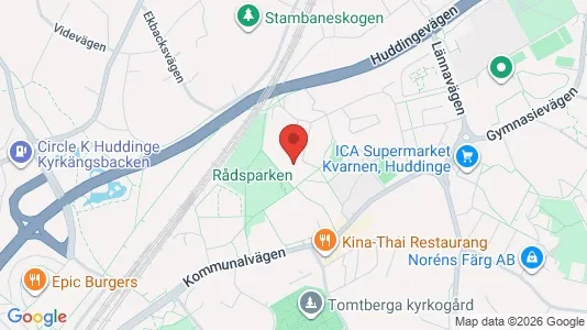 Apartments for rent i Huddinge - kort over placeringen