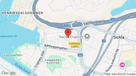 Apartments for rent i Hammarbyhamnen - kort over placeringen