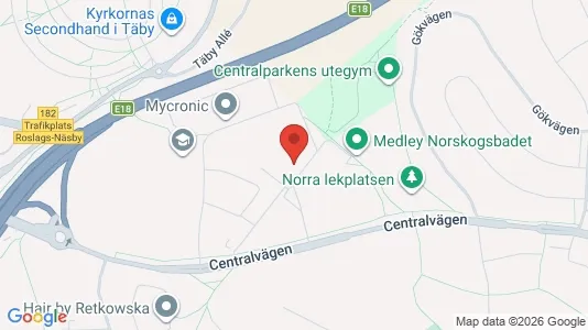 Apartments for rent i Täby - kort over placeringen