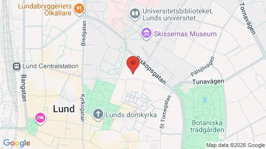 Apartments for rent i Lund - kort over placeringen
