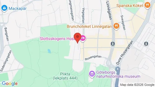 Apartments for rent i Majorna-Linné - kort over placeringen
