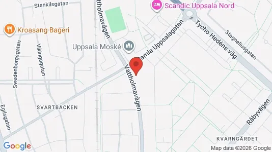 Apartments for rent i Uppsala - kort over placeringen
