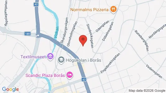 Apartments for rent i Borås - kort over placeringen