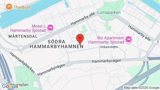 Apartments for rent i Hammarbyhamnen - kort over placeringen