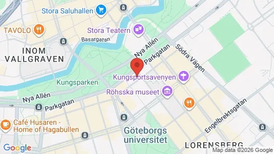 Apartments for rent i Gothenburg City Centre - kort over placeringen