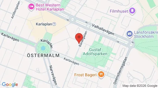 Apartments for rent i Östermalm - kort over placeringen