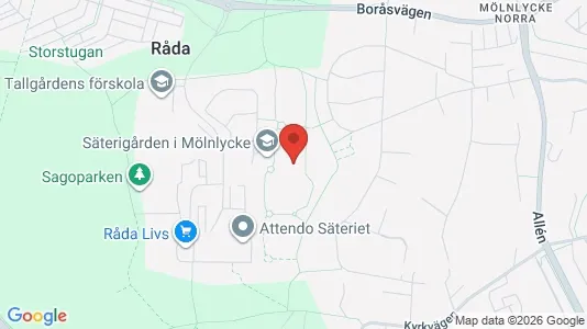 Apartments for rent i Härryda - kort over placeringen