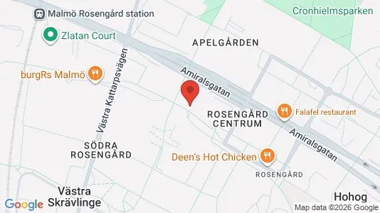 Apartments for rent i Rosengård - kort over placeringen