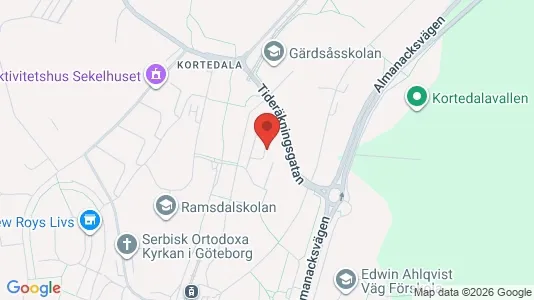 Apartments for rent i Gothenburg East - kort over placeringen