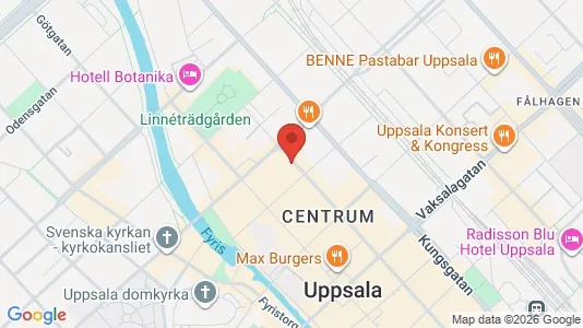 Apartments for rent i Uppsala - kort over placeringen