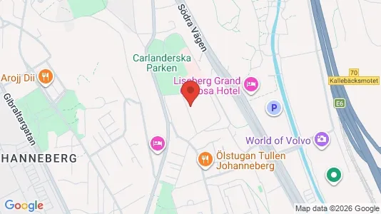 Apartments for rent i Johanneberg - kort over placeringen