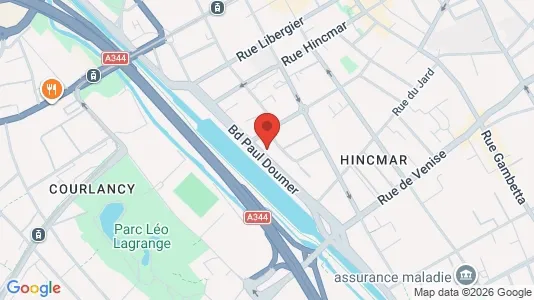 Apartments for rent i Reims - kort over placeringen