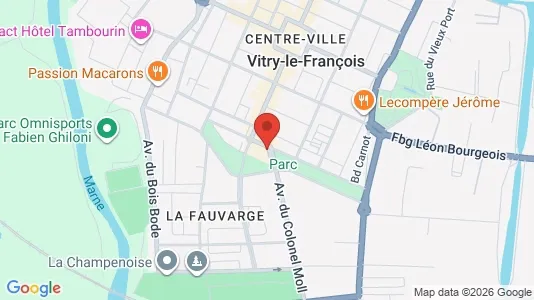 Apartments for rent i Vitry-le-François - kort over placeringen