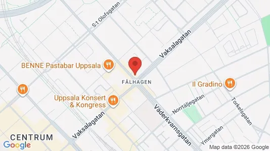 Apartments for rent i Uppsala - kort over placeringen