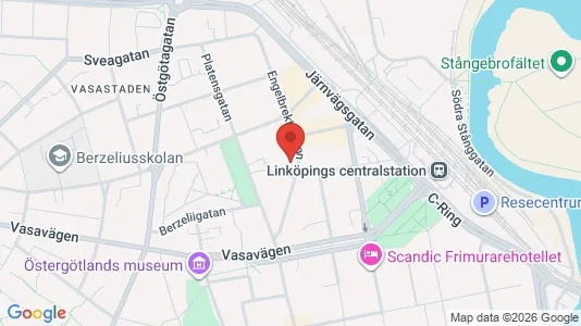 Apartments for rent i Linköping - kort over placeringen