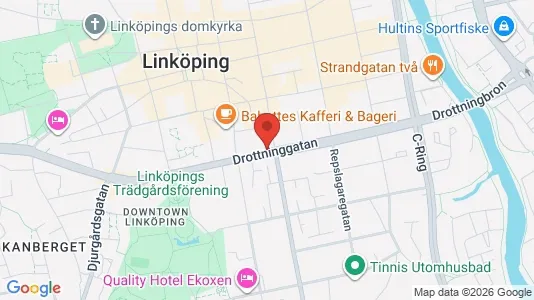 Apartments for rent i Linköping - kort over placeringen
