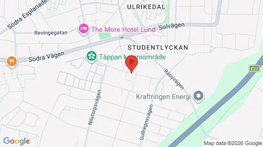 Apartments for rent i Lund - kort over placeringen
