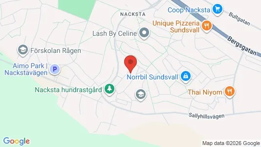 Apartments for rent i Sundsvall - kort over placeringen