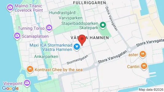 Apartments for rent i Malmö City - kort over placeringen