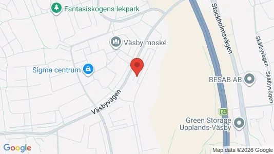 Apartments for rent i Upplands Väsby - kort over placeringen