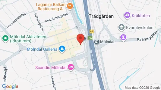 Apartments for rent i Mölndal - kort over placeringen